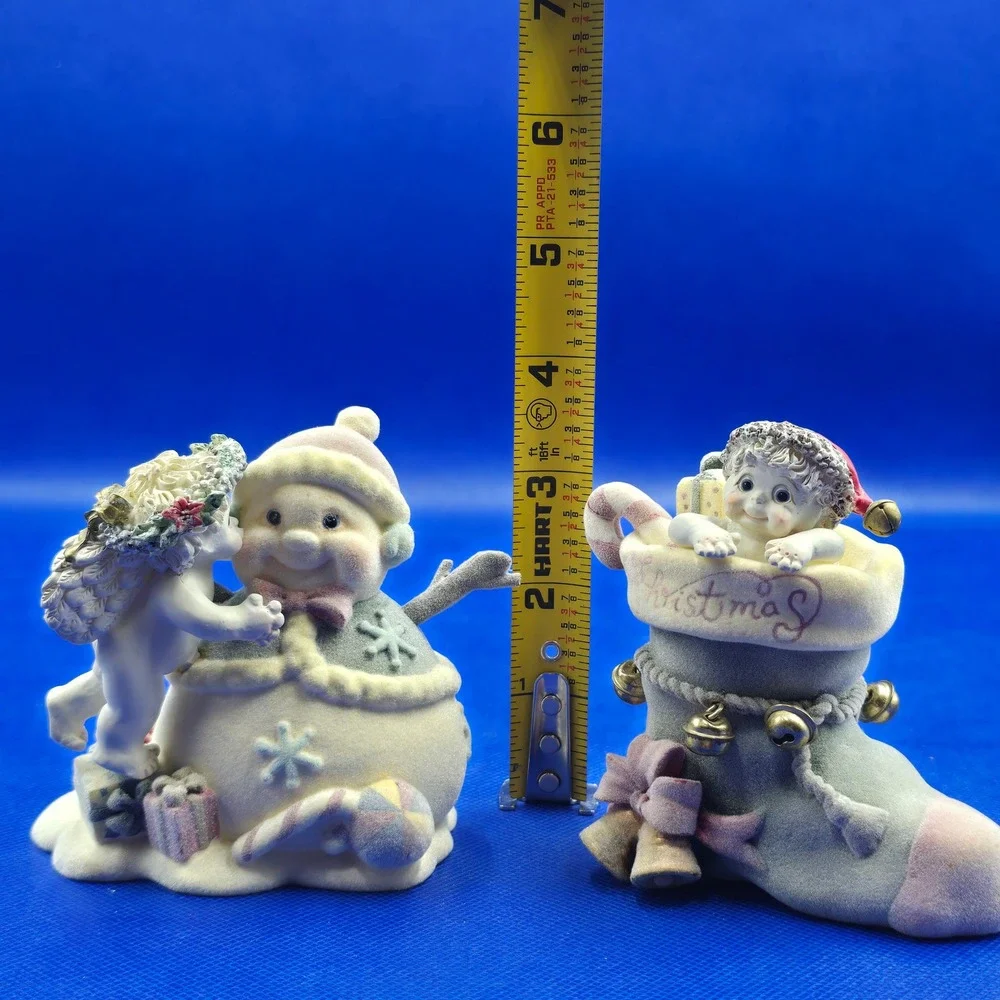 Dreamicles Kristin 2002 Christmas Figurines Frosty Kisses Christmas Cheer Set 2